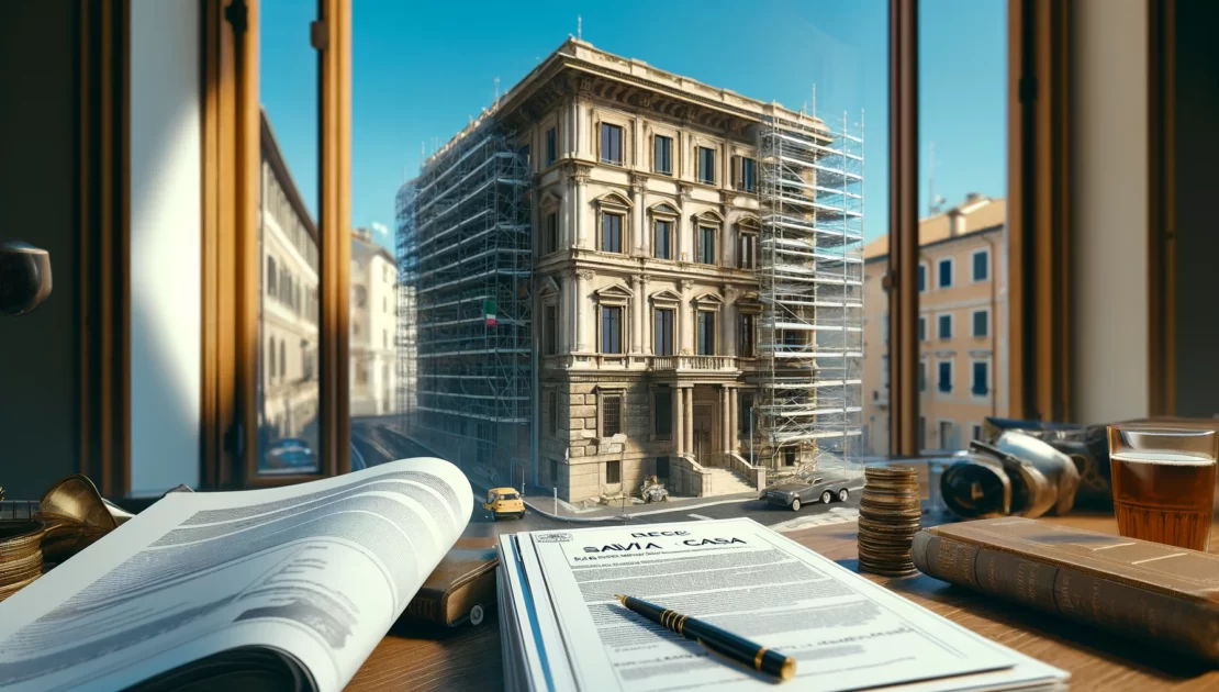 Ristrutturazione edilizia in un contesto urbano italiano, con focus sui cambi normativi apportati dal Decreto Salva Casa. Consulta i nostri advisor real estate per navigare le nuove regolamentazioni ed ottimizzare il tuo investimento immobiliare